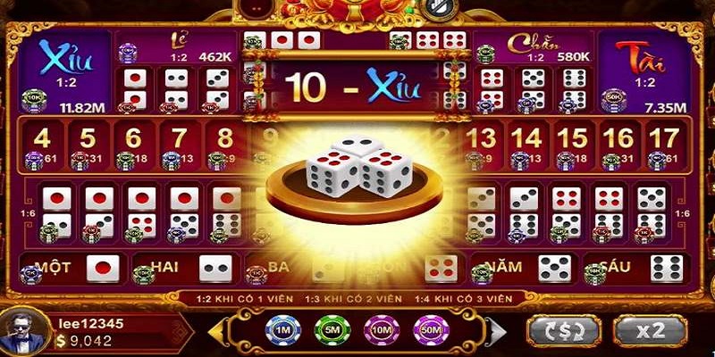 Sicbo 3 Lắc xúc xắc và công bố kết quả